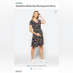 NWT maternity nursing knit dress.
